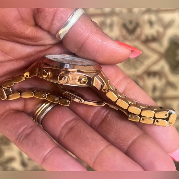 Michael Kors Mother of Pearl Gold Sterling Silver Watch [USED WITH BOX] - Picture 8 of 10